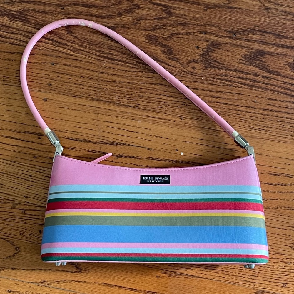 Kate Spade striped shoulder bag